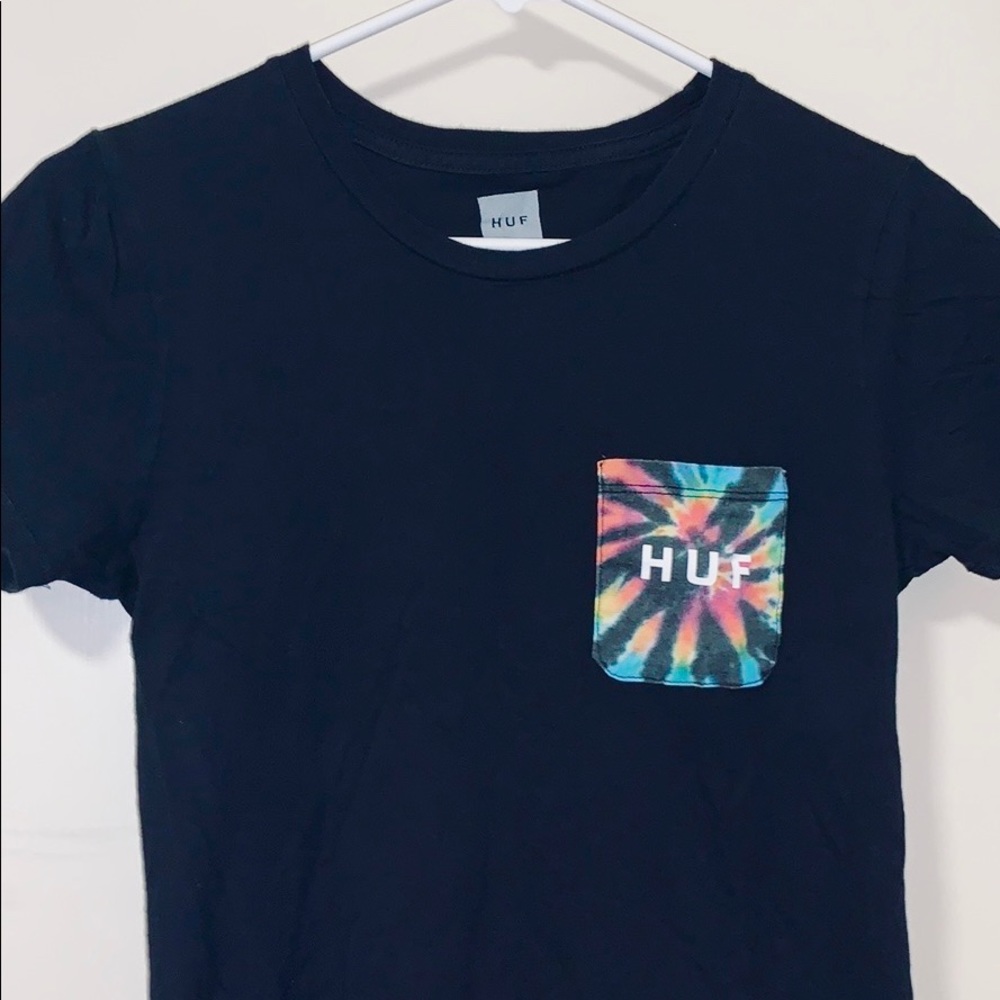 HUF tie dye pocket tee